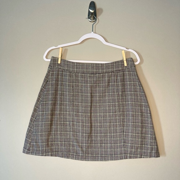 GB Plaid M Skirt Mini Buttons Schoolgirl Dark Academia Sexy. - Picture 3 of 5